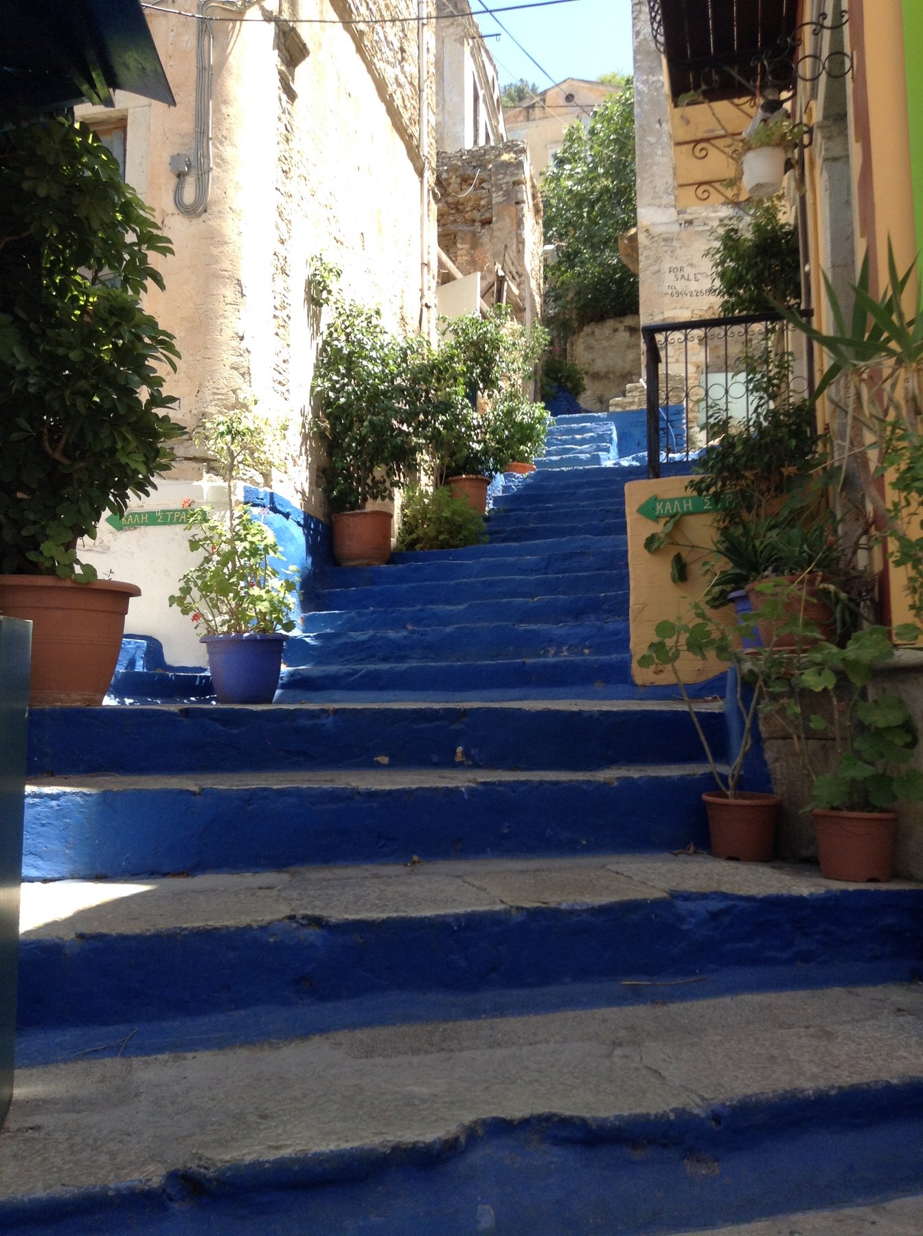Symi's blue steps