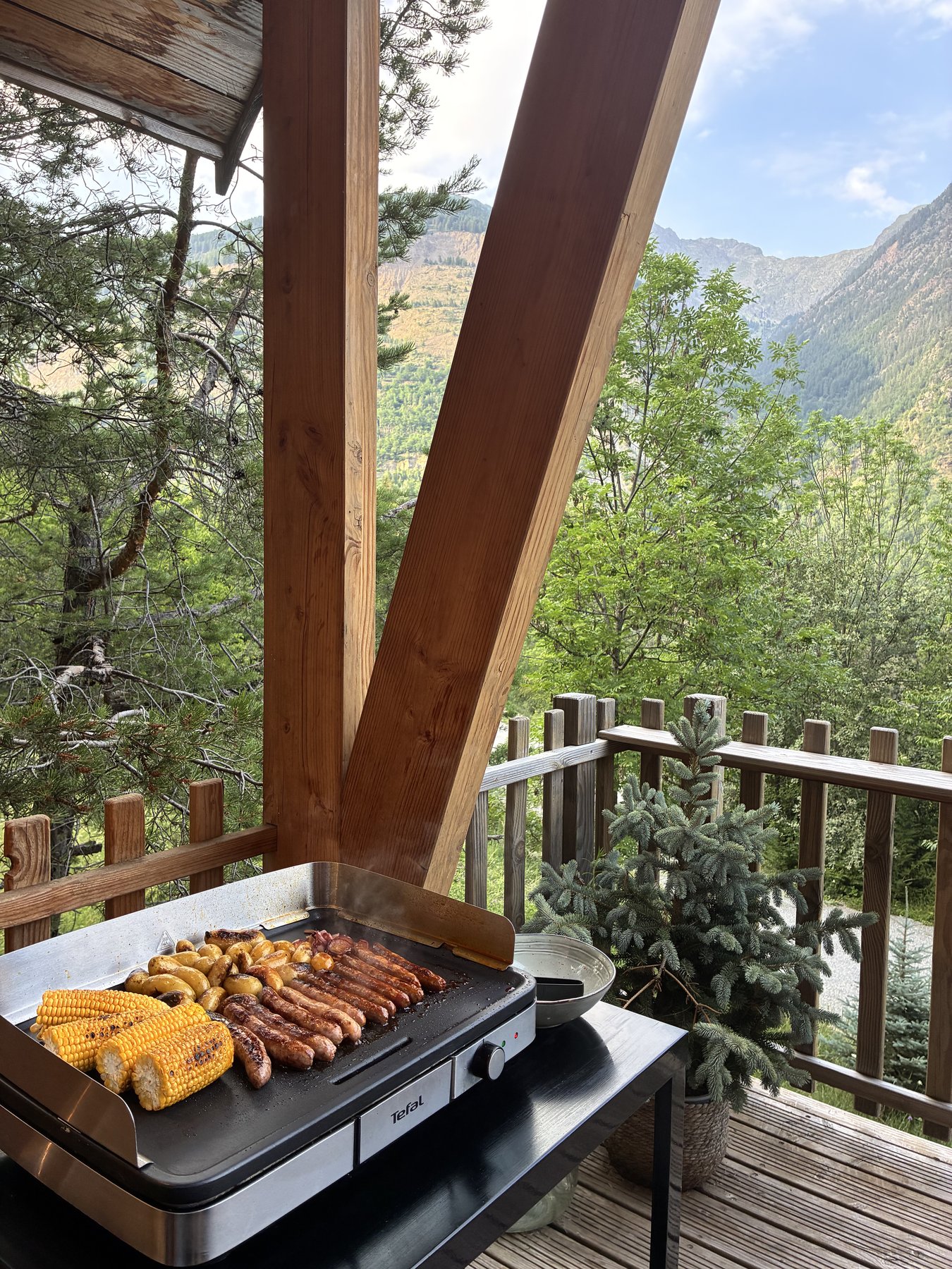 Grill facing the valley