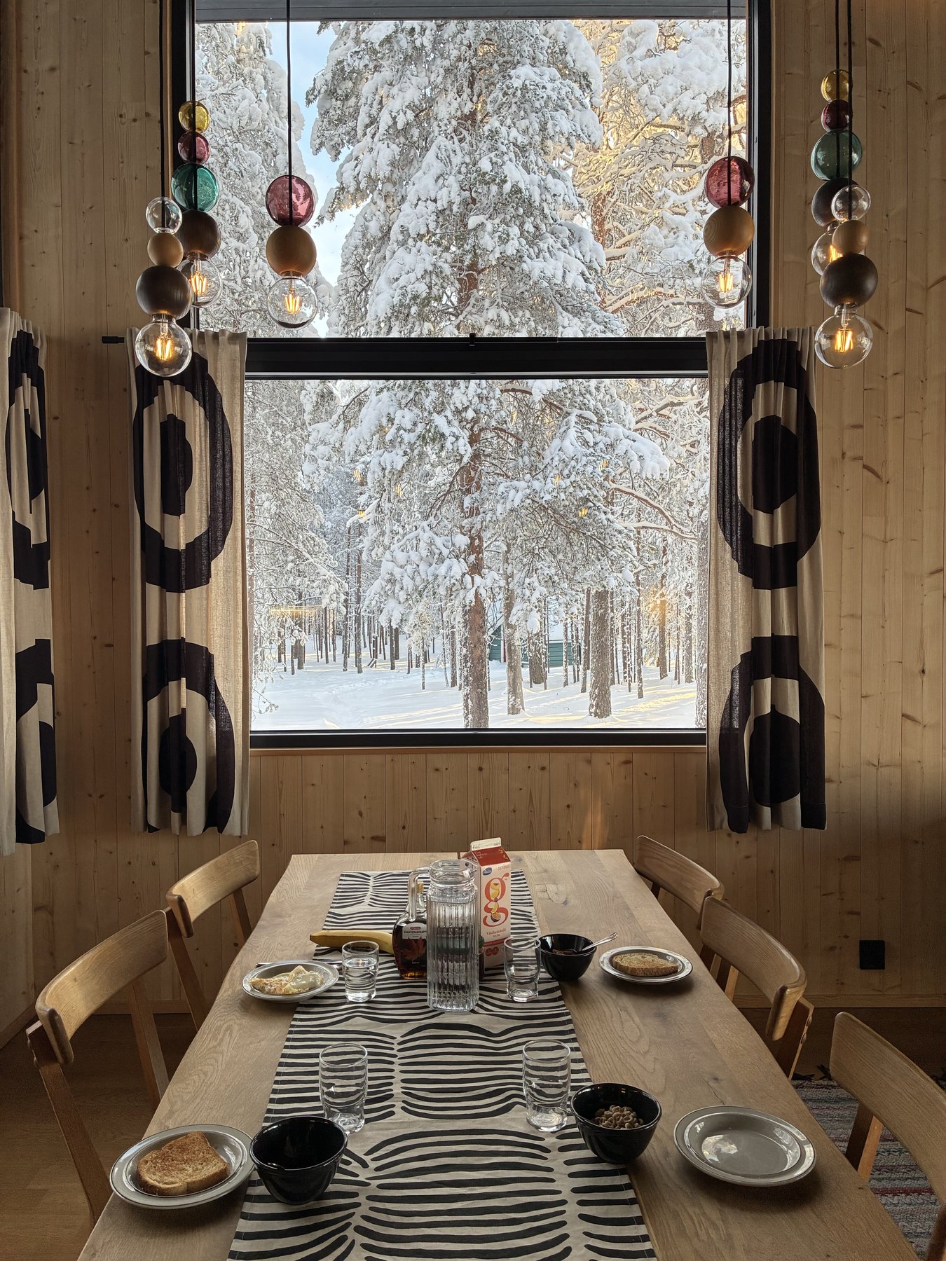Breakfast, forest ahead