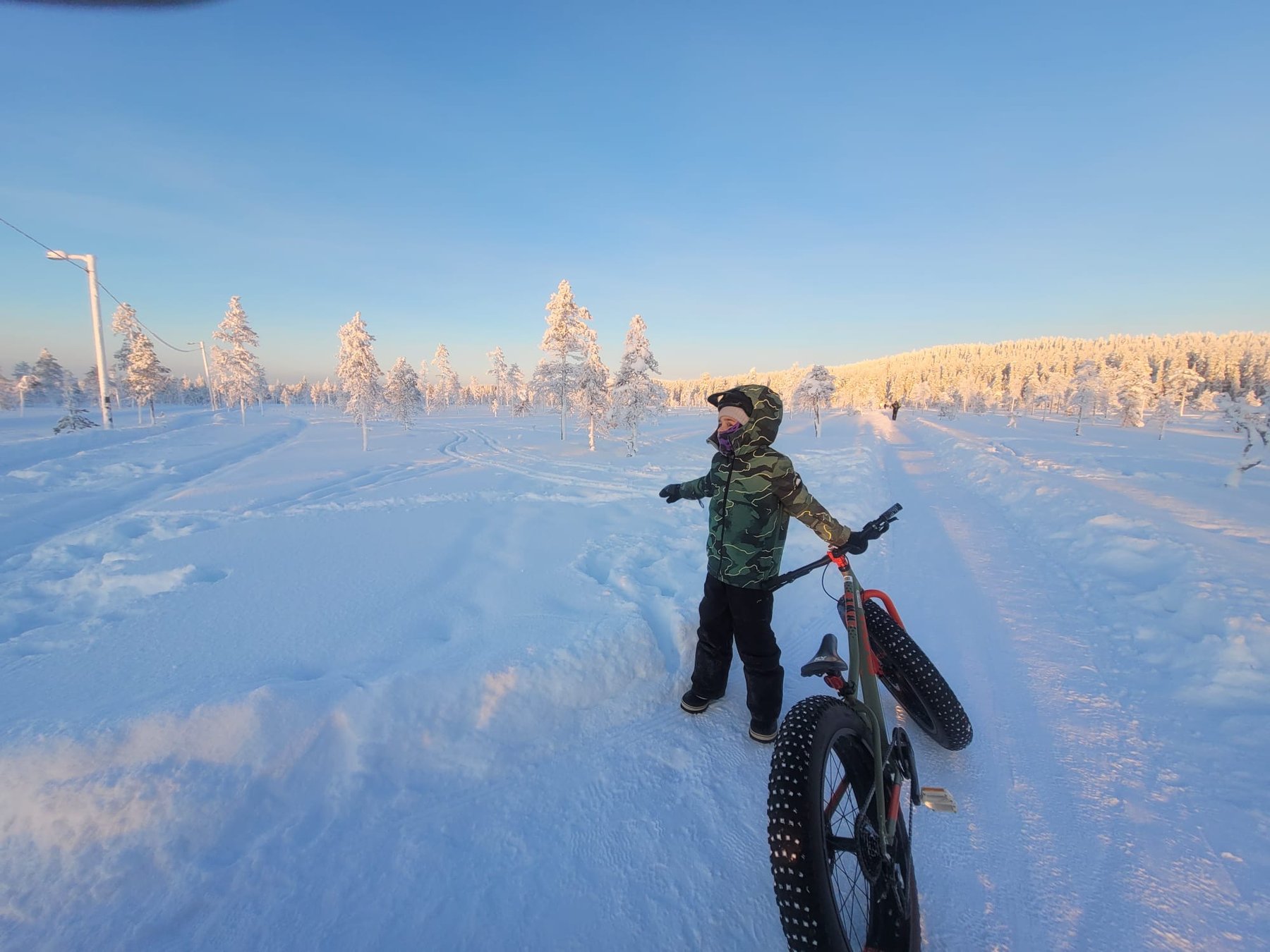 Fatbike on snow